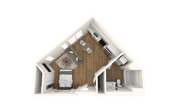 Studio F 611 floor plan